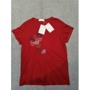 NWQKYZGH Short-Sleeved T-Shirts Red