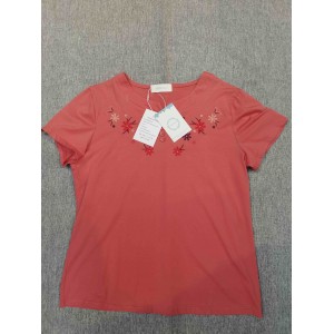 WSBDENLK Women's Blouse Short-Sleeved Shirts Top R...