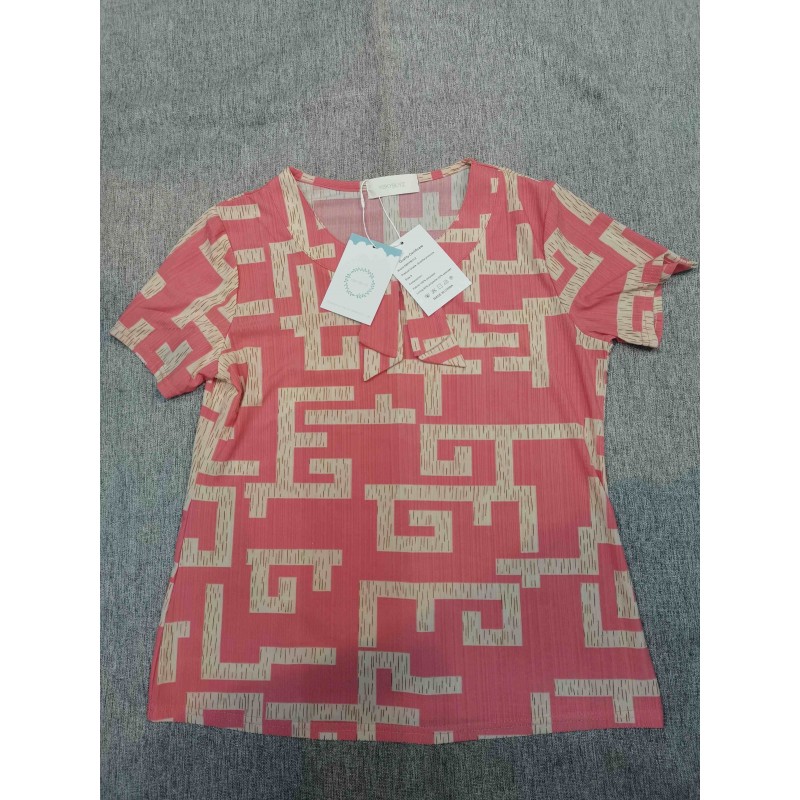 KBKYBUYZ Blouses Short-Sleeved T-Shirts Red