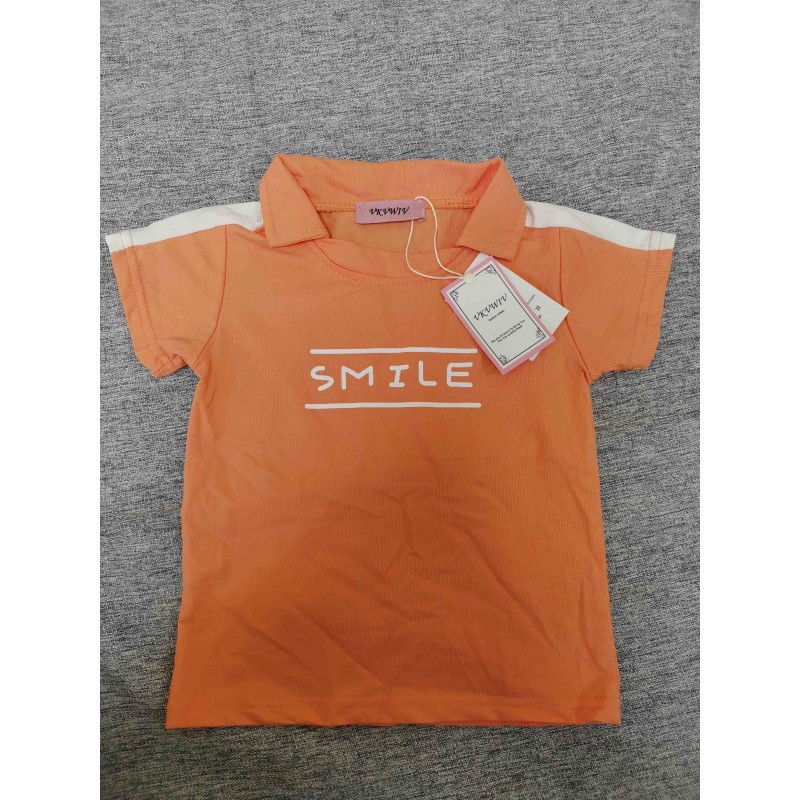  VKVWIV  children tee shirts Yellow lapel