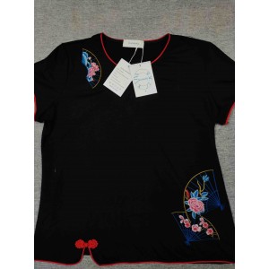 Ikohbadg cheongsams short-sleeved T-shirts blouse ...