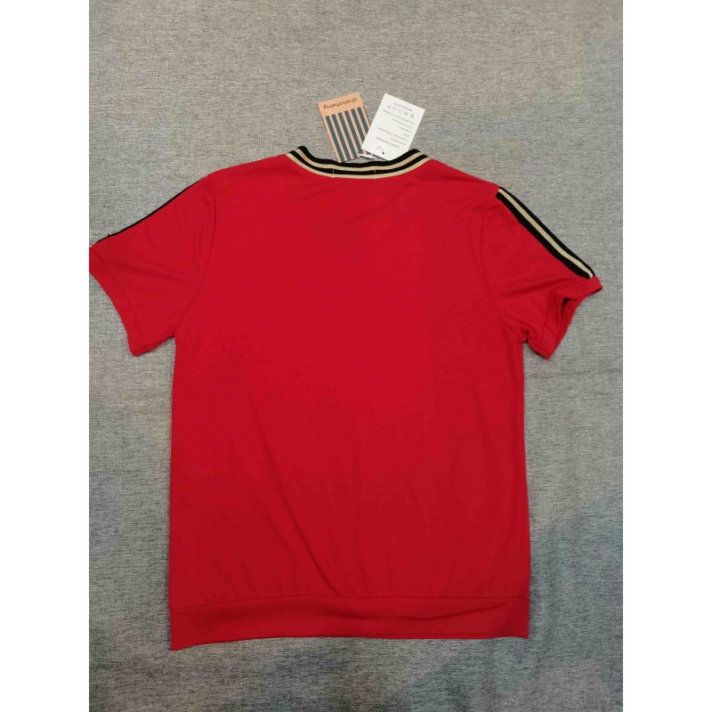 shaozheny short-sleeved blouse shirts Red
