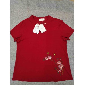 Socisucc  cheongsams short-sleeved blouse shirts R...