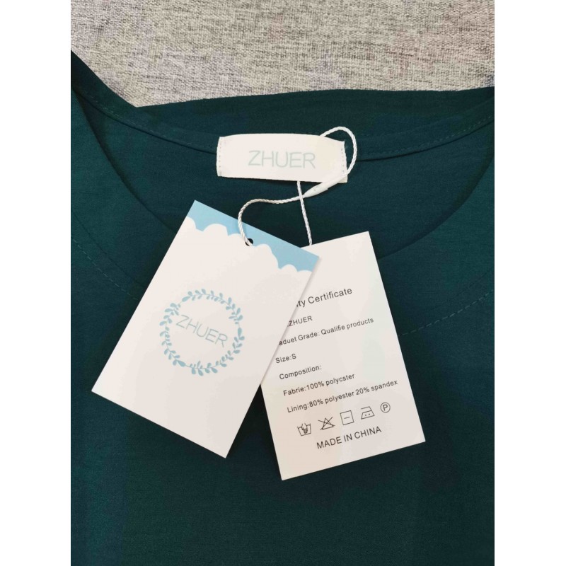 ZHUER short-sleeved blouse T-shirts green