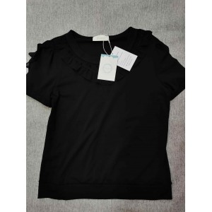 jjayotai Women's Round Collar Short Sleeve Tops T-...