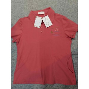 JINMGG Women's Blouse Short-Sleeved Shirts Top Red