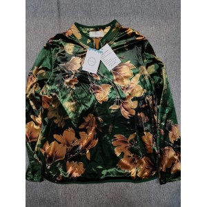 FloHua Women's  Floral Print Cheongsams Blouses Gr...