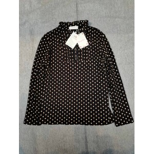 Nncpfen Women's Dots Printed Long Sleeve Mock Neck...