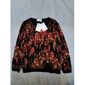 Bnwani Women's Knit Shirts Crewneck Long Sleeve Ca...