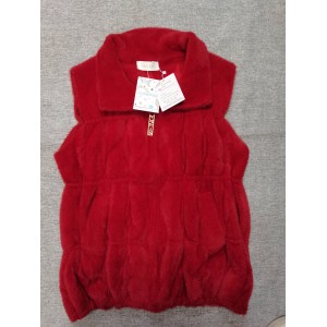 JUMESGU Women Faux Fur Vest, Fall and Winter Fashi...