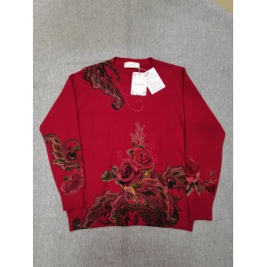 Fohwefur Women's Floral Embroidery Tops Long Sleev...