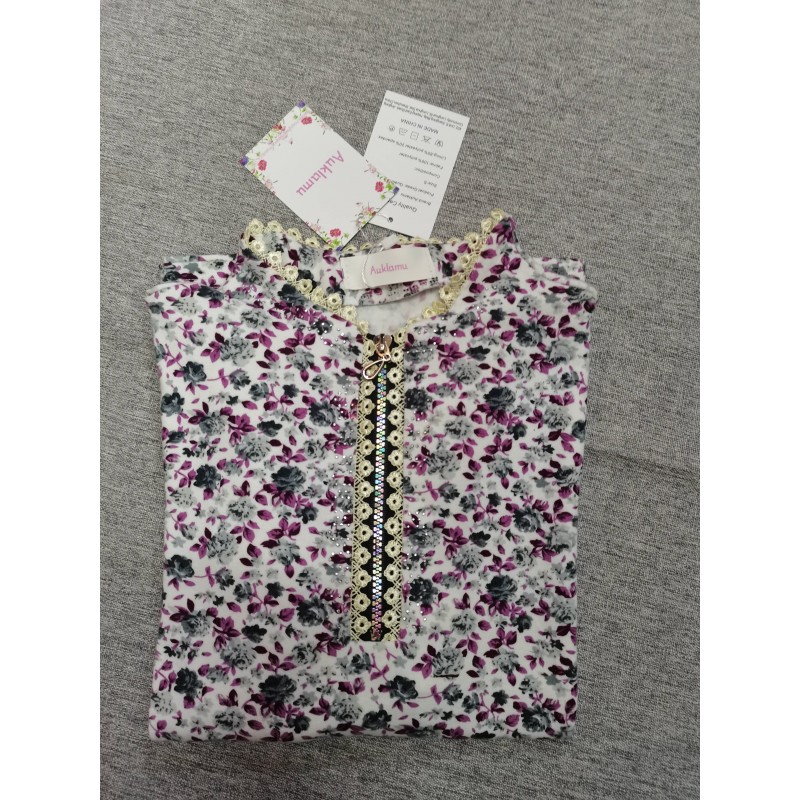 Auklamu  Women's Sleeveless Floral Pattern Blouse