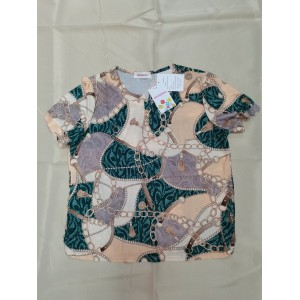 CPAROPAO Women's Tops Floral Print Short Sleeve Sh...