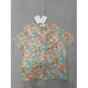 JOANKDMI Women's Floral Print Tops Short-Sleeved T...
