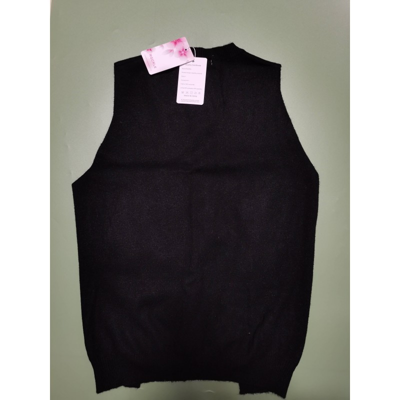 RGCKle Sweater Vest Women Knitted CrewNeck Oversized Sweaters Sleeveless Knitwear Tank Tops