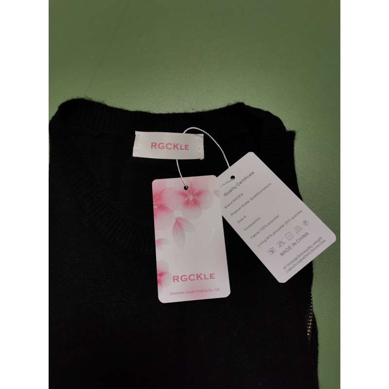 RGCKle Sweater Vest Women Knitted CrewNeck Oversized Sweaters Sleeveless Knitwear Tank Tops