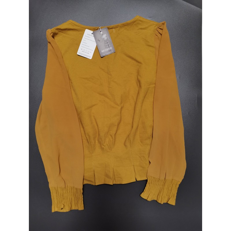 MFNDVD Women's Creweck Long Sleeve Tops Casual Loose Fit Fall Blouses Shirt