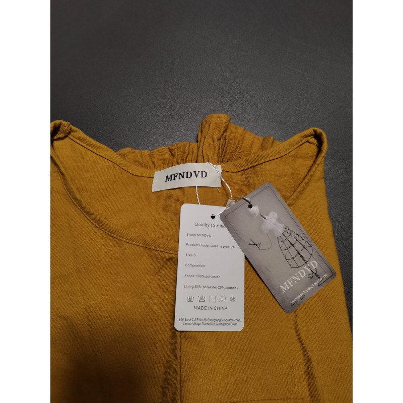 MFNDVD Women's Creweck Long Sleeve Tops Casual Loose Fit Fall Blouses Shirt