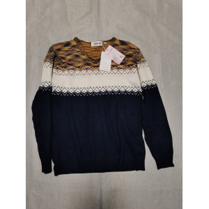 CBLARMIA Women’s Causal Loose Sweater Color Block Knit Tops