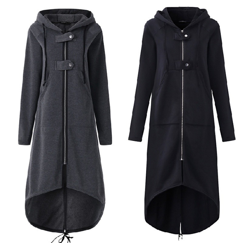 2019 new eBay Amazon wise fleece Sweater Hoodie zipper long windbreaker s 5XL