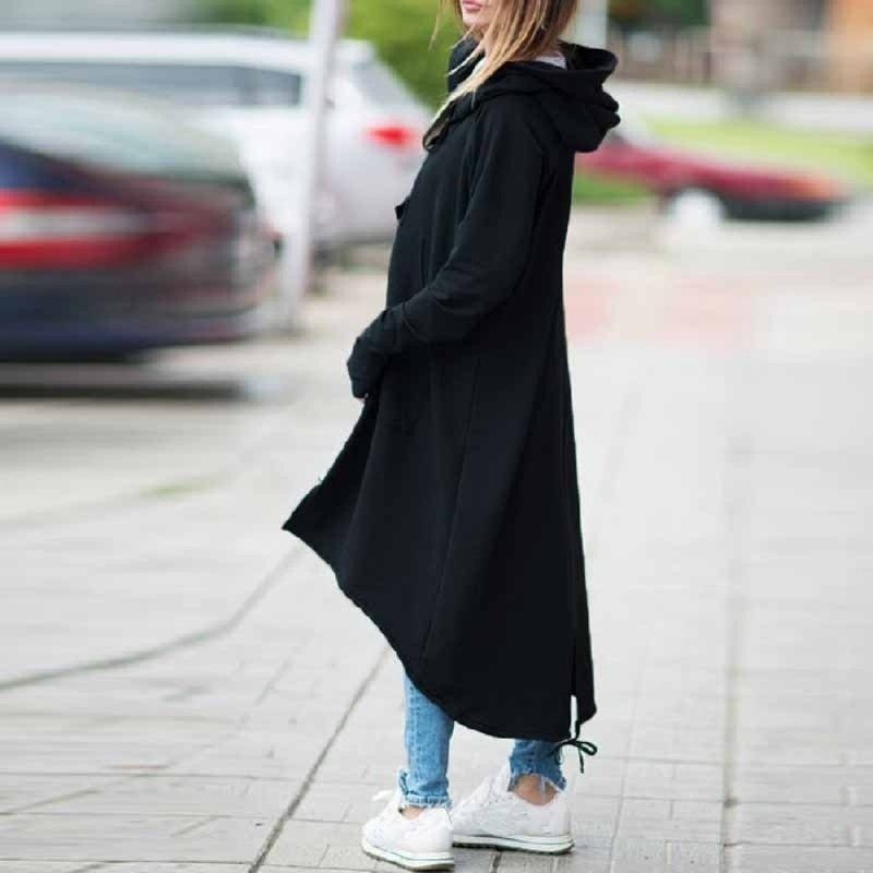2019 new eBay Amazon wise fleece Sweater Hoodie zipper long windbreaker s 5XL