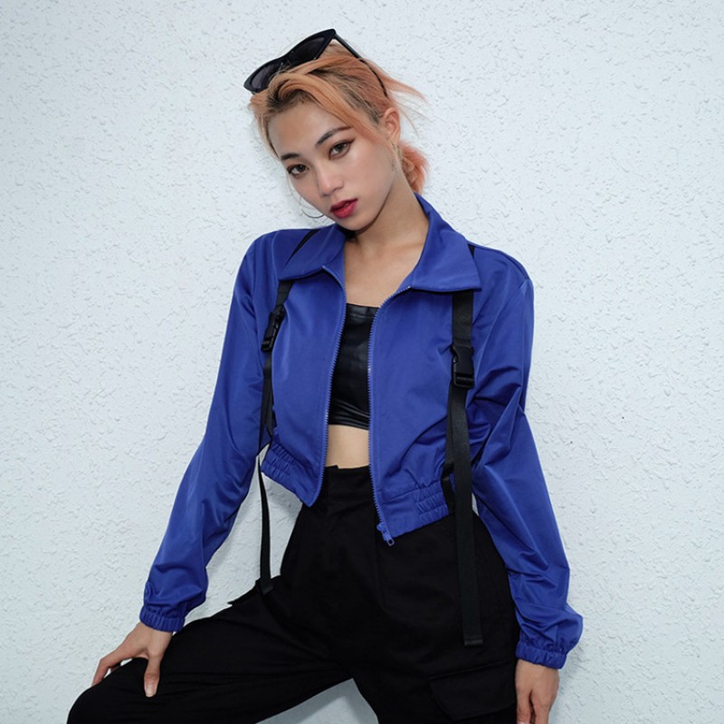 5306 European and American trade express eBay Amazon cross border strap decoration short coat windbreaker