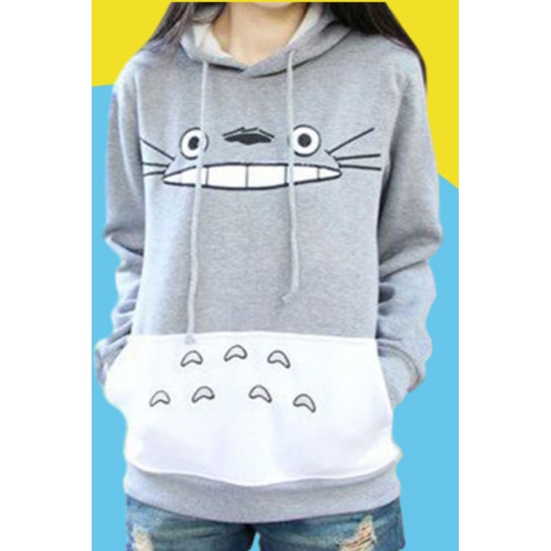 Amazon express European and American new style chinchilla printed Hoodie women's autumn and winter Plush slim casual top