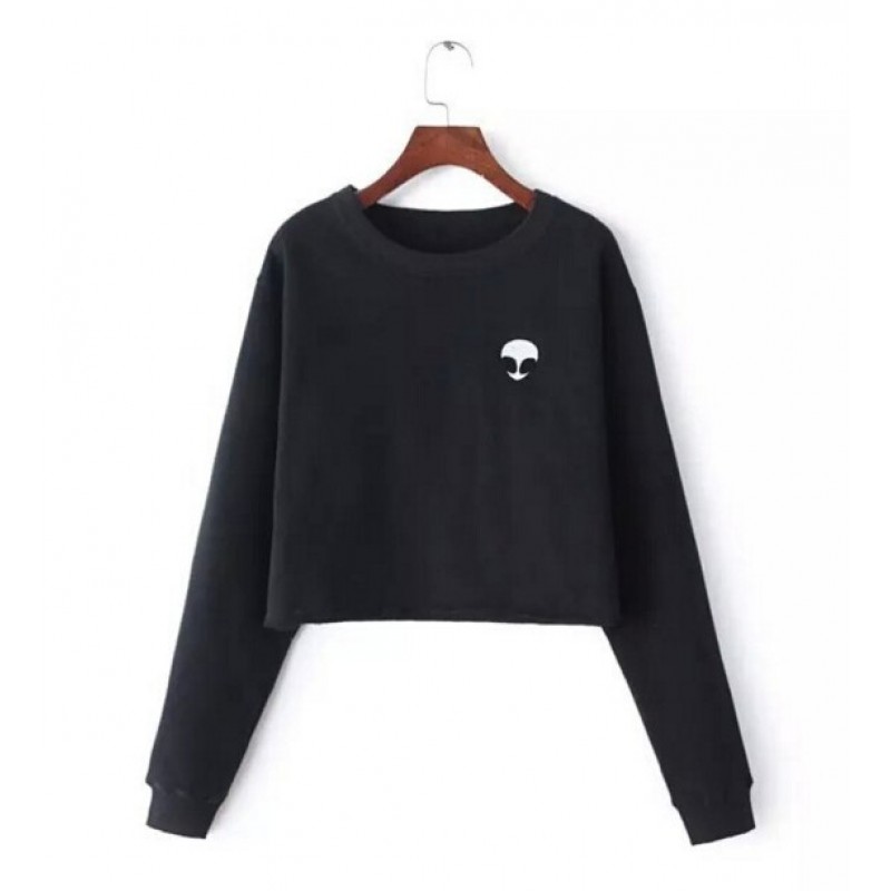 Amazon express new long sleeve printed sweater women's autumn and winter wear Plush loose and slim casual jacket