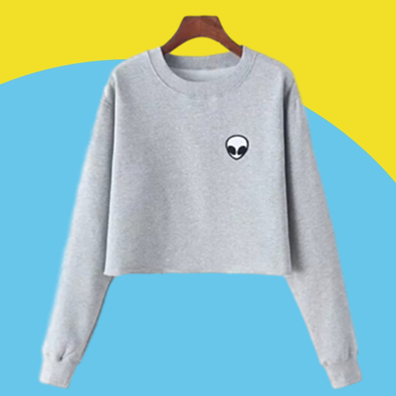 Amazon express new long sleeve printed sweater women's autumn and winter wear Plush loose and slim casual jacket