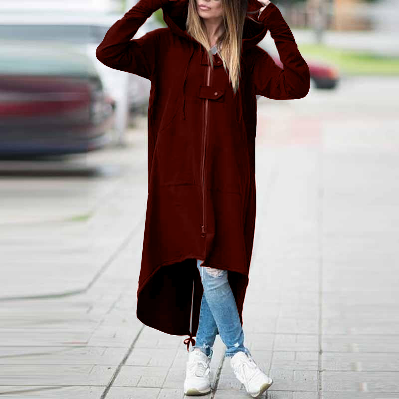 2020 new eBay Amazon wise fleece Sweater Hoodie zipper long windbreaker s 5XL 504