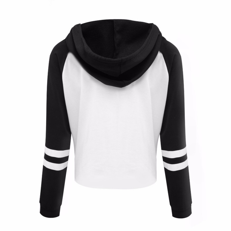 Amazon quick sell through the new European and American letter printing casual Hoodie sanitary clothes women's autumn winter wear loose color matching top