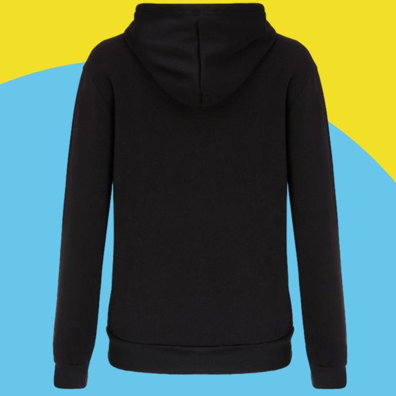 Amazon express Europe and the United States new letter printed Hoodie women's autumn and winter wear Plush slim casual top