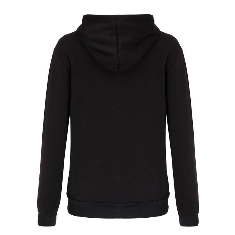 Amazon express Europe and the United States new letter printed Hoodie women's autumn and winter wear Plush slim casual top