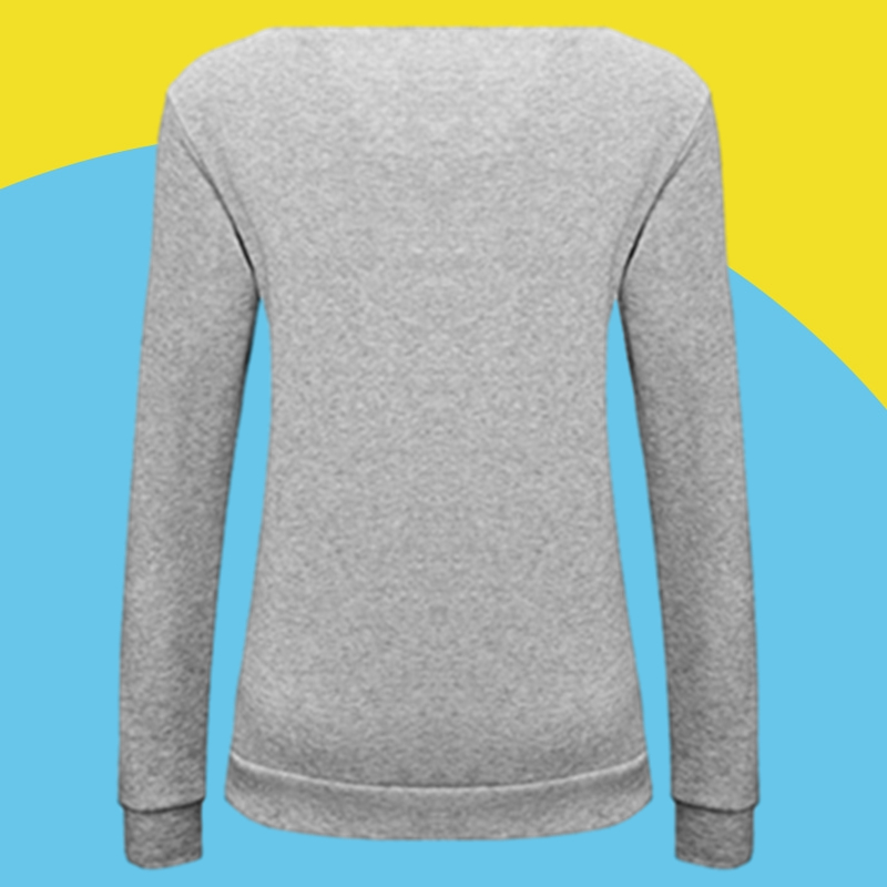 Amazon express Europe and America new letter printed sweater women's autumn and winter wear Plush loose crew neck casual top